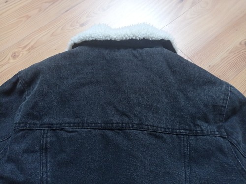 DENIM CO. Gefütterte Jeans-Jacke Gr.32 schwarz+Waschung helles Teddyfell Taschen - Bild 22 von 23