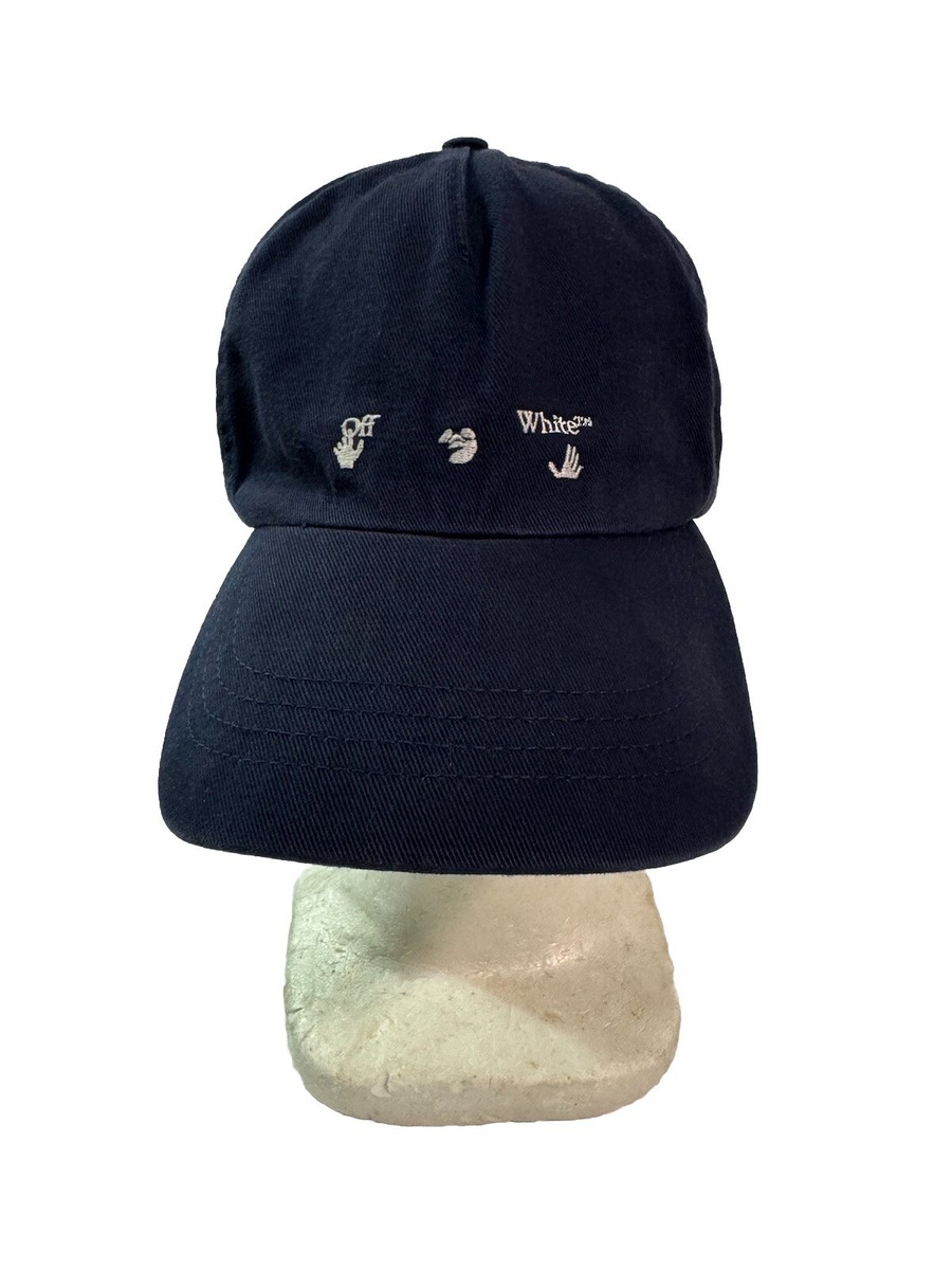 Off White | ball cap ✋ Off-White logo-embroidered Cotton Baseball Cap | Black  main image 4
