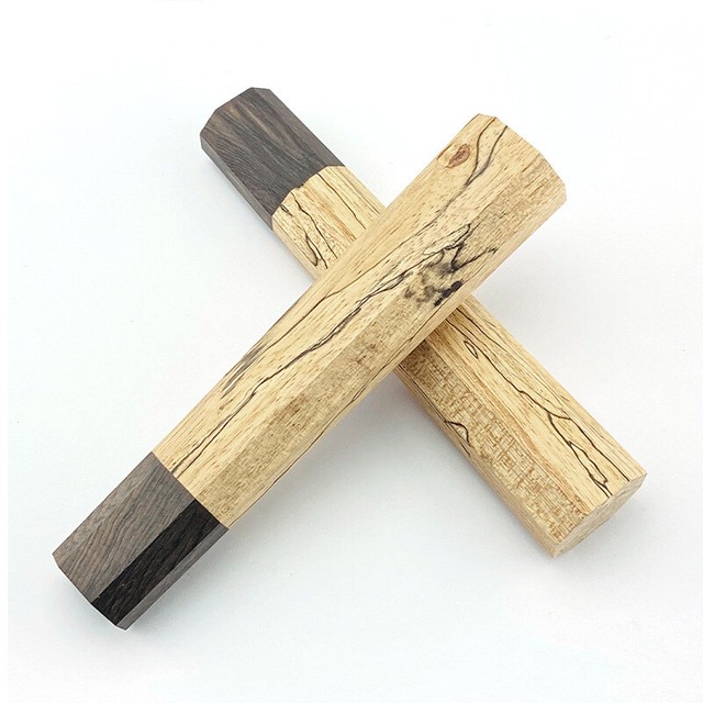 Japanese Style Wooden DIY Octagonal Handle Chef's Kitchen Modified Cutter Grips Japanese Style Wooden DIY Octagonal Handle Chef's Kitchen Modified Cutter Grips