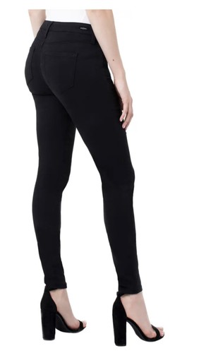 Liverpool Women’s Abby Skinny Brushed Soft Cotton Blend Pants Black 8/29 - Picture 2 of 3