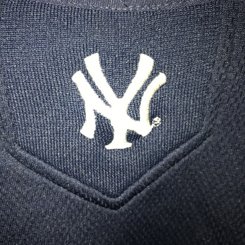 NEW YORK YANKEES Themal Shirt VTG XL MAJESTIC THERMA BASE Sewn MLB Logo WAFFLE - Picture 3 of 7