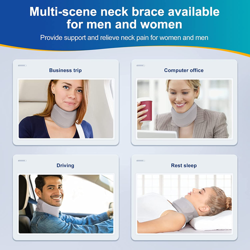 Neck Brace for Neck Pain and Support, Soft Neck Support Relieves Pain & Pressure - Picture 7 of 7