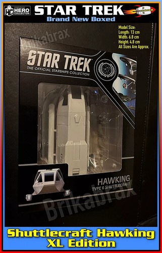 Eaglemoss Star Trek Edición XL Shuttlecraft Shuttlecraft Hawking 13 cm Modelo NUEVO - Imagen 3 de 7