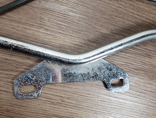 Soporte de barra de luz de paso de conducción cromada para motocicleta con señales de giro - Imagen 4 de 5