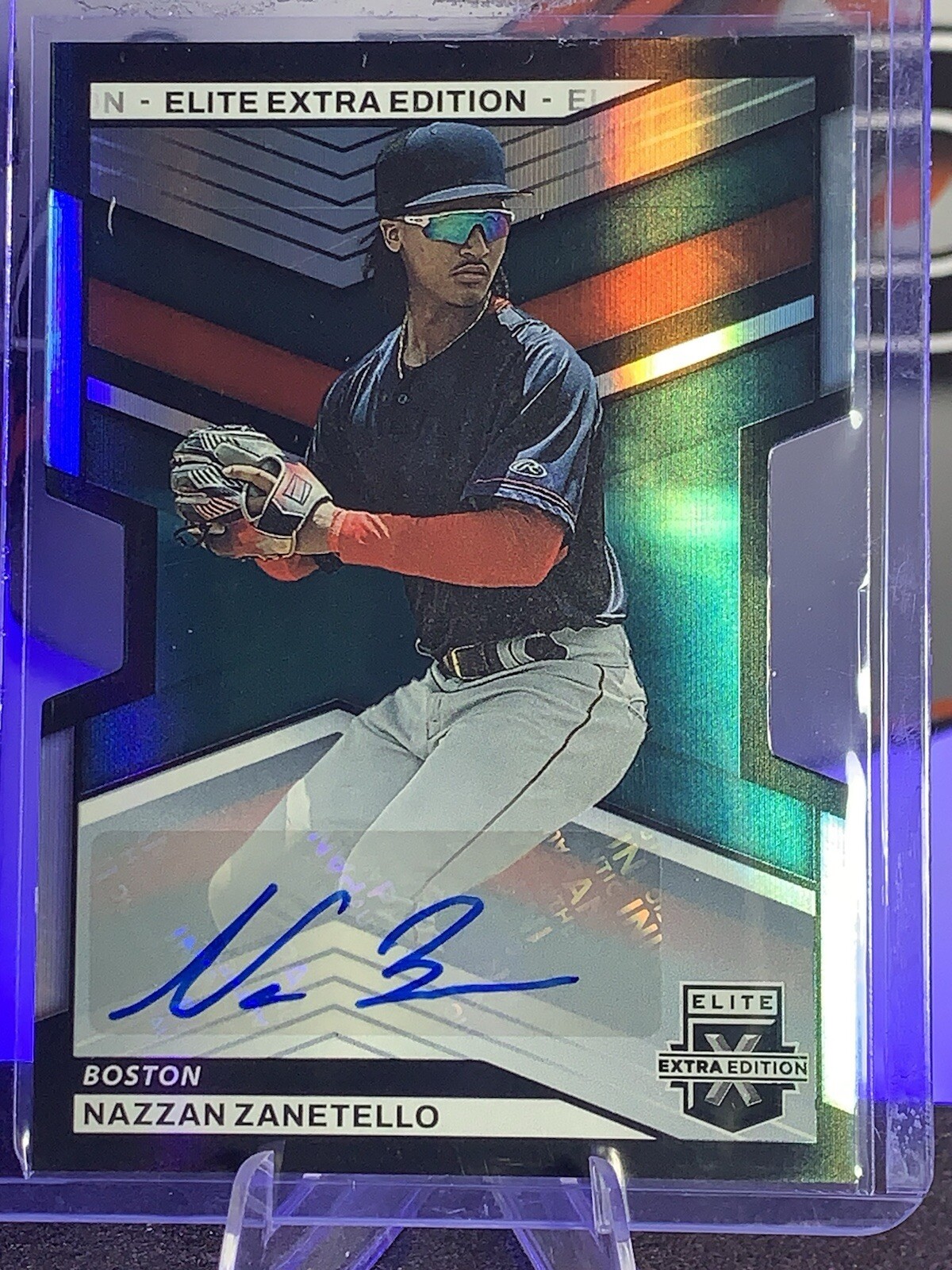 Nazzan Zanetello 2023 Elite Extra Edition Signatures Die-Cut #14 SP /399 Red Sox