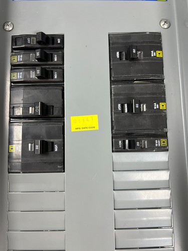 👀 SQUARE D 225 AMP MAIN LUG PANELBOARD 240 VAC 3Ø 4W 30 CIR NQOD430L225CU - Picture 11 of 18