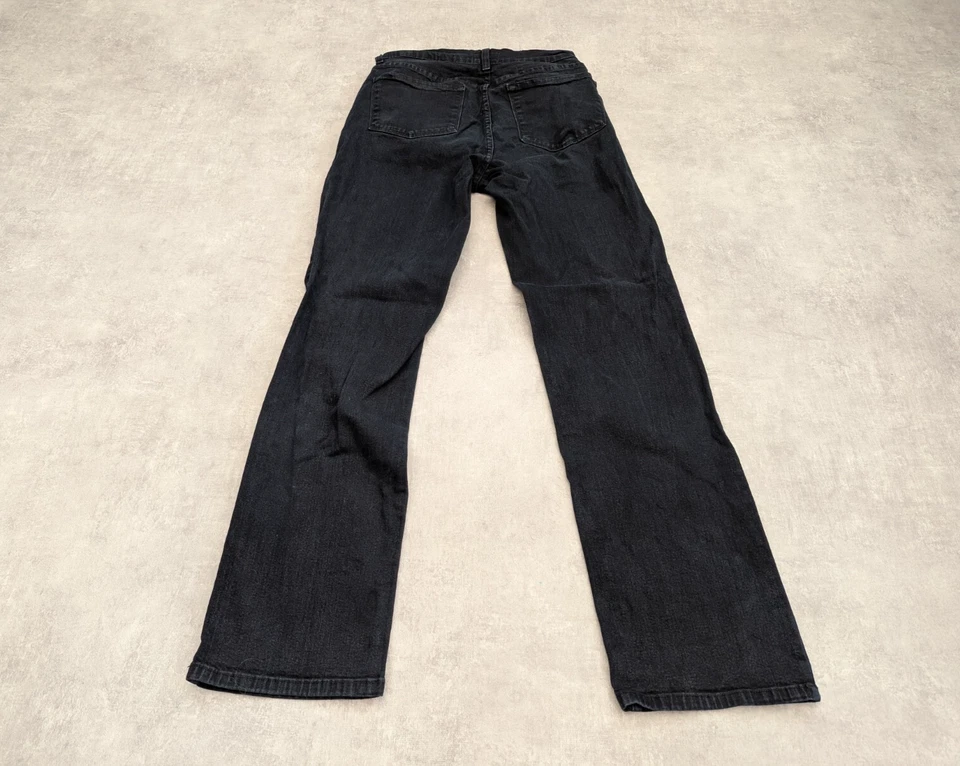 NYDJ Trousers Womens UK 10 Black Jeans Stretch Pants L31 US 6 Made in USA Vtg - Image 2 of 4