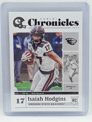 Isaiah Hodgins 2020 Panini Chronicles Draft Pick Rookie RC #18 Oregon State - Picture 1 of 2