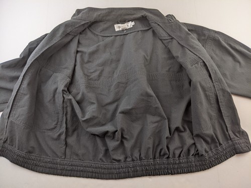 Vintage Oleg Cassini ungefütterte Jacke Herren M schwarz Full Zip Logo Classic Outdoor - Bild 5 von 10