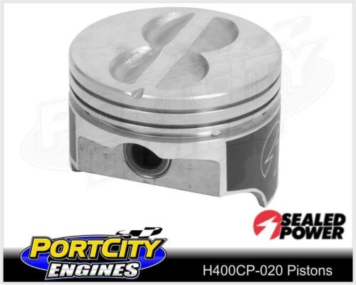 Speed Pro Flat Top Piston set for Chev V8 S/B 400 6cc .020 Oversize H400CP-020 - 第 1/1 張圖片