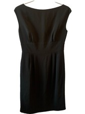 Lauren Ralph Lauren 8 Lined Black Sleeveless Dress  Professional Zip Up