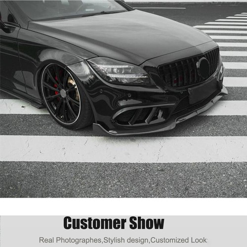 Real Carbon Front Fog Light Air Cover For Benz W218 CLS400 CLS550 Sport 2014-17 - Picture 15 of 15
