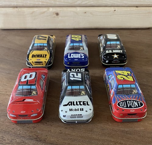 COLLECTIBLE, SEALED SET OF 6 NASCAR PEPPERMINT TINS, #24, #48, #8, #01, #12, #17 - Picture 2 of 5