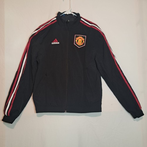 Adidas Manchester United Reversible Anthem Jacket HT1997 Men’s Size S NWT $110 - Picture 2 of 9