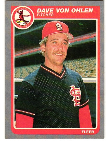 1985 Fleer #243 Dave Von Ohlen St. Louis Cardinals
