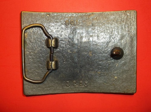 ADOLPH COORS BREWERY VINTAGE BELT BUCKLE - 1913 BRASS WITH INDIAN - Picture 2 of 3