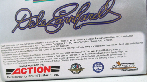 Dale Earnhardt #3 ~ GM Goodwrench ~ Brickyard 400 ~ 1995 Gewinner ~ Ltd Edition ~ Neu in Verpackung - Bild 7 von 7