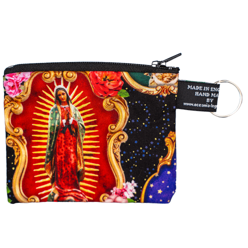 Virgin Mary Guadalupe Coin & Card Purse OPTIONAL RFID Protection Stocking Filler - Picture 4 of 5