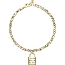 Bracciale Donna MORELLATO ABBRACCIO SAUB17 Acciaio Gold Dorato Lucchetto