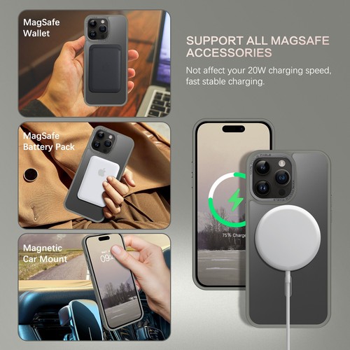 Custodia MagSafe per iPhone 14 Pro antiurto materia magnetica cover 6,1" - Foto 34 di 37