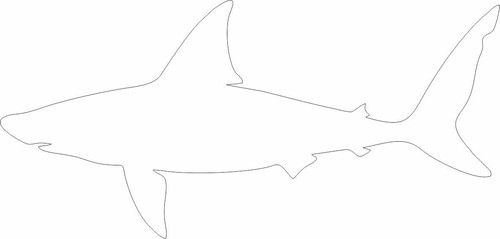 SHARK SEA ANIMAL VINYL DECAL STICKER BEDROOM/CAR/WALL/DOOR/LAPTOP/TABLET/WINDOW - Picture 3 of 7