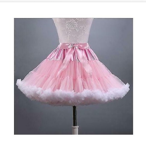 Retro WOmen Short Petticoat Underskirt Skirt Crinoline Slips Tutu Tulle 16" DIDY - Picture 22 of 35
