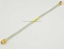 Suhner or Belden Semi-Rigid RG-402 RG402 .141" SMA Male Jumper Approx 8"