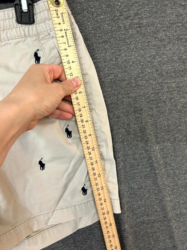 Polo Ralph Lauren pantaloncino uomo piccolo avorio pony ricamato tasche coulisse - Foto 5 di 7