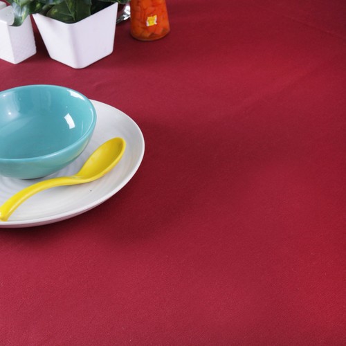 60 x 102 in. Cotton Hemstitch Tablecloth Burgundy - Picture 1 of 6