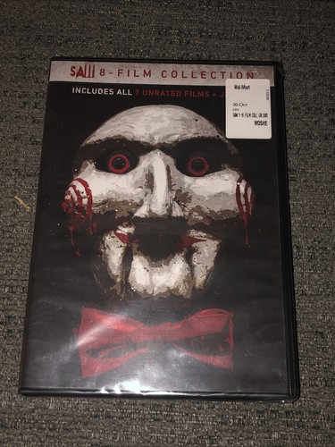 Saw: 8-Film Collection (DVD) Unrated Films + JIGSAW***NEW SEALED