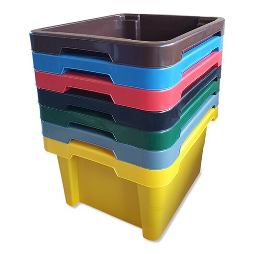 Dreh Stapelbox 20 L, 43x35x23 cm Aufbewahrungsbox Multibox Lagerbox Kiste NEU - Bild 4 von 10