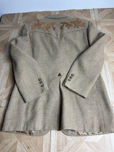 Scully Blazer Coat Mens Vtg Suede Rockabilly Cowboy Western Small - Picture 15 of 18