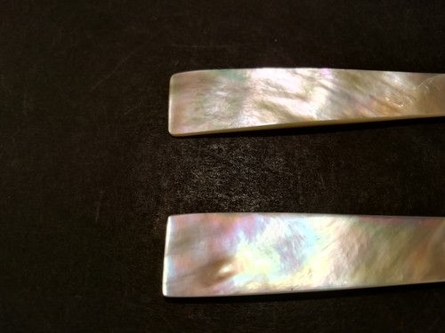 2 Perlmuttlöffel Eierlöffel ca. 12,5 cm auch als Kaviarlöffel - Bild 3 von 10