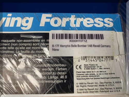 REVELL MODEL KIT - 1:48 B-17F FLYING FORTRESS MEMPHIS BELLE BOMBER 4701 - SEALED - Picture 5 of 6