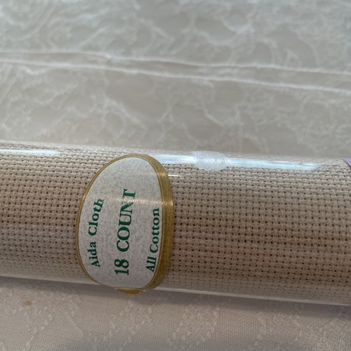 Charles Craft Classic Reserve Kreuzstich Aida Stoff Tube Beige 18 Kt - Bild 2 von 3