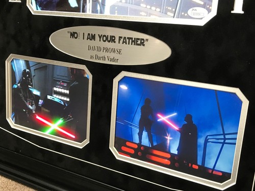 David Prowse Signed Photo Inscribed Framed JSA Autograph Darth Vader 8x Dave - Picture 3 of 6