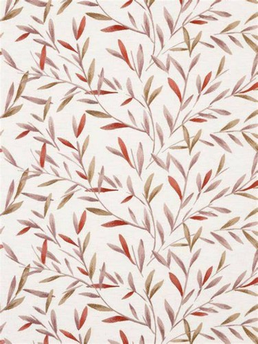 John Lewis Langley Leaf Embroidery fabric , Rosehip 6 Meters - Picture 3 of 7