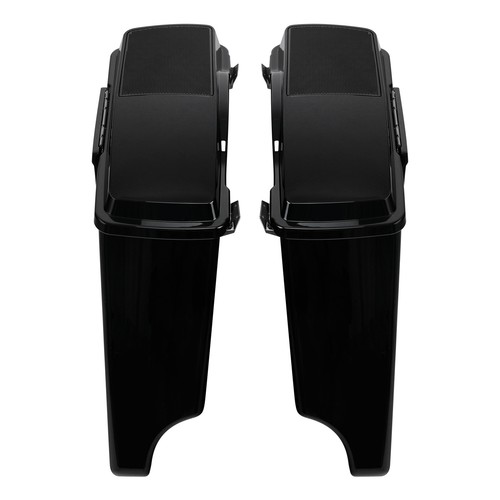 5" Saddlebag Speaker Lid Bracket Kit Fit For Harley Softail Heritage 84-17 Black - Picture 4 of 12