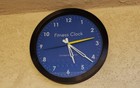 Fitness wall clock/timer 14-inch contin. sweep high visib.second hand, glass len
