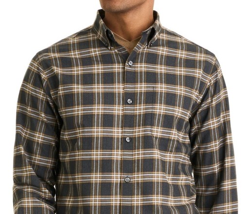 NWT Van Heusen Weekend Twill Classic Dress Shirt Plaid Wrinkle Free ButtonUp $60 - Picture 12 of 15