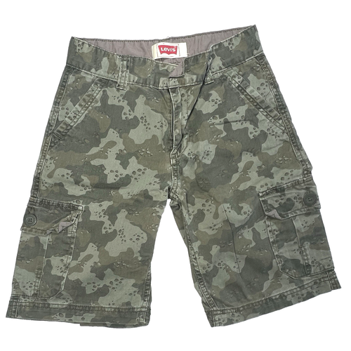 Levis Shorts Boys 10 Reg Cargo Camo Camouflage Levi Strauss Outdoor Fishing