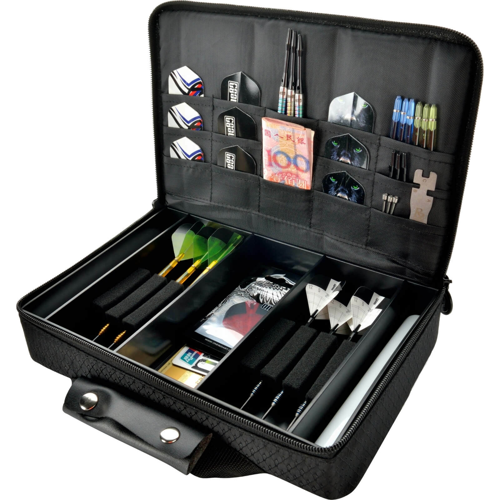 One80 Master Dart Box Holds 2 Sets of Fully Assembled Darts Darts