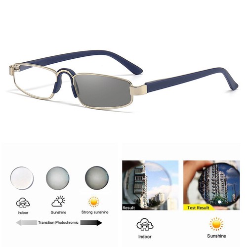 Gafas de sol de metal fotocromáticas ovaladas de personalidad al aire libre para hombres y mujeres - Imagen 3 de 18