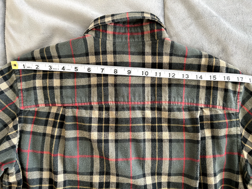 Camisa de franela a cuadros vintage de Ralph Lauren talla pequeña para mujer bolsillos verdes - Imagen 9 de 12