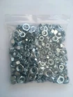 1000g OF 'MIXED IN THE PACK' FULL NUTS ZINC PLATED STEEL BZP FULL NUT CHEAP !!
