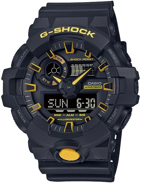CASIO G SHOCK Caution Yellow GA 700CY 1AJF Men s Watch Ana Digi 2023 NEW