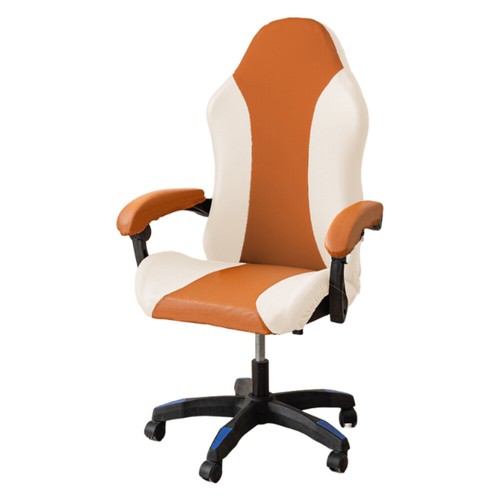 Copertura sedia da gioco in pelle stretch ufficio gioco computer racing protezione sedile Regno Unito - Foto 15 di 27