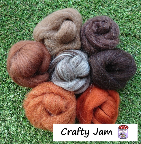Crafty Jam mixed colourway Needle/wet Felting packs, Multi Buy Saving - Picture 40 of 40