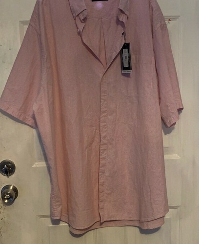 NWT Gold Label Roundtree Yorke Pink 4xT  Men Shirt Big Tall XLT  - Picture 8 of 9