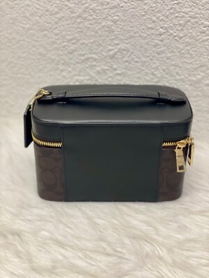 COACH ★コスメケース 在庫確認ください CW727 NWT Coach Cosmetic Case In Signature Canvas CW728/CW727 | eBay